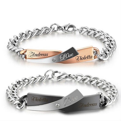 Love edelstahl armbänder - id,