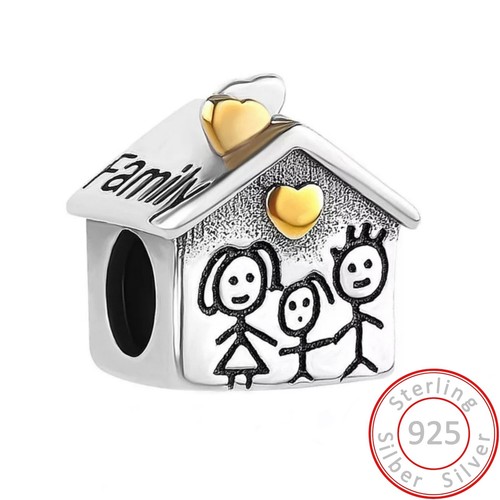 Charms anhänger haus familie - haus,