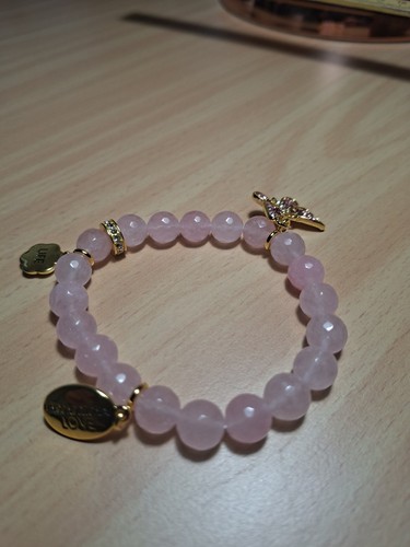 Rosenquarz armband - rosenquarz,