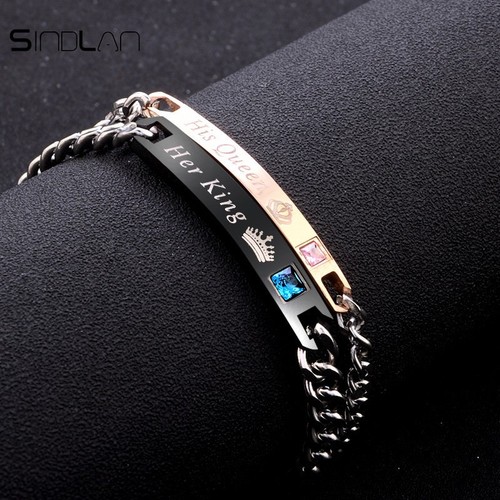 Stahl partner armband her - 2x,