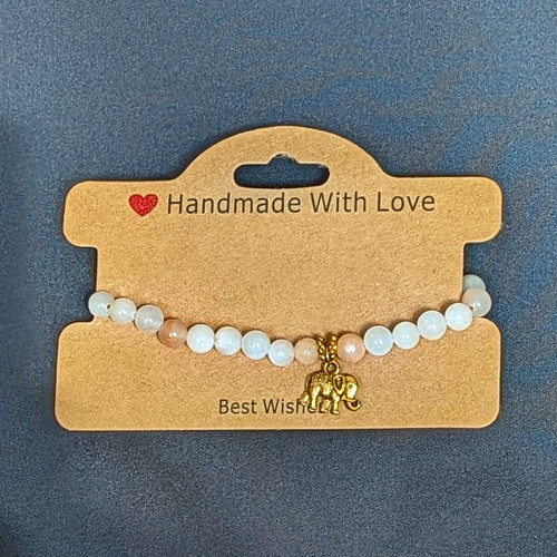 Handmade with love jade perlen - with,