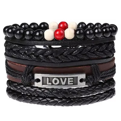 Lederarmband love - lederarmband, „love“