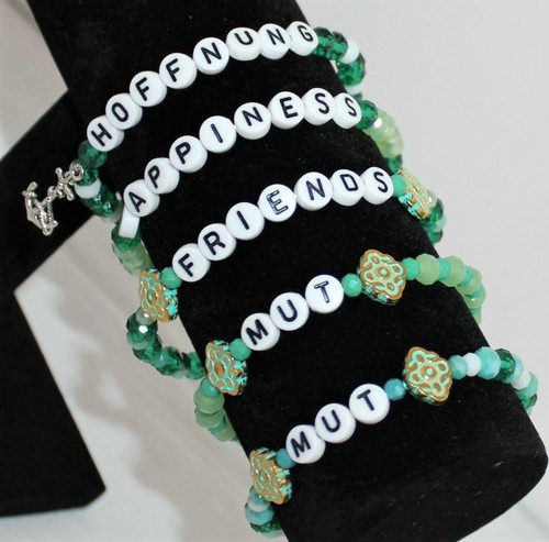 Armband glasperlen love - love,