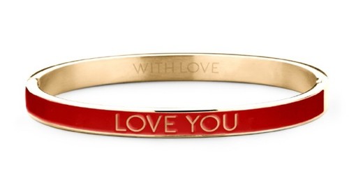 Armreif damen rot - gold, love