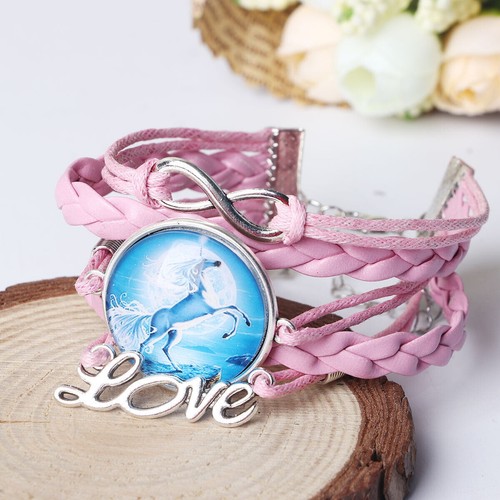 Einhorn armband rosa - einhorn,