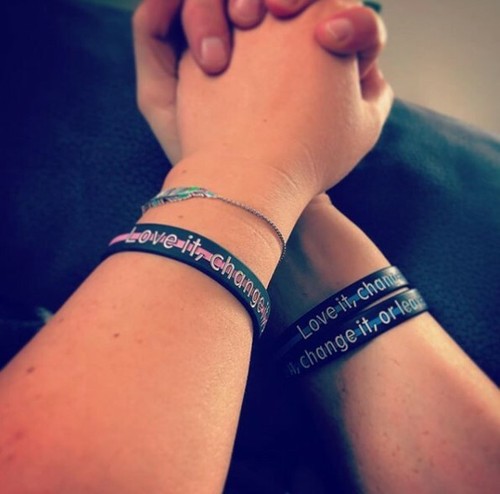 Silikon armband love - armband,, it