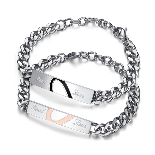 Partnerarmband stahl edel - stahl,