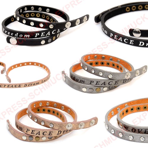 Wickelarmband schriftzug love - wickelarmband,