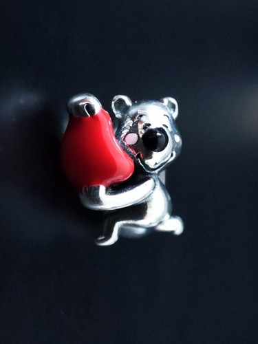 Charms bead teddy herz liebe - teddy,
