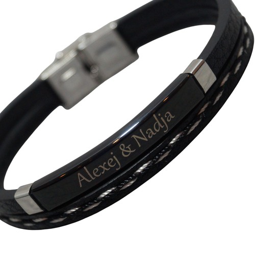 Leder armband personalisiert - armband,
