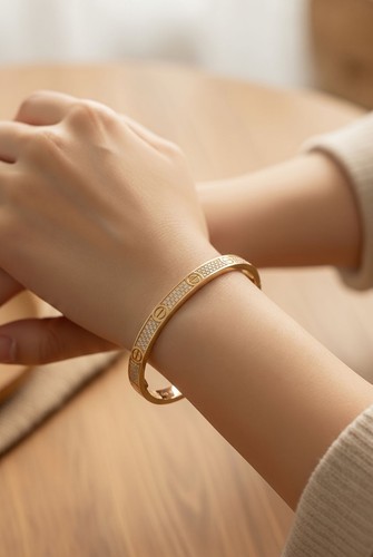Cartier love bracelet - bracelet, diamonds