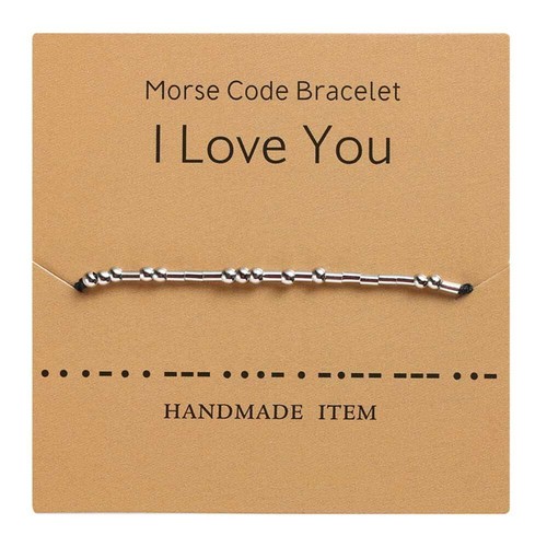 Morsezeichen armband i love - armband,